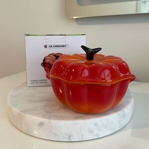 Le Creuset Pumpkin Casserole Cocotte Stoneware 10oz